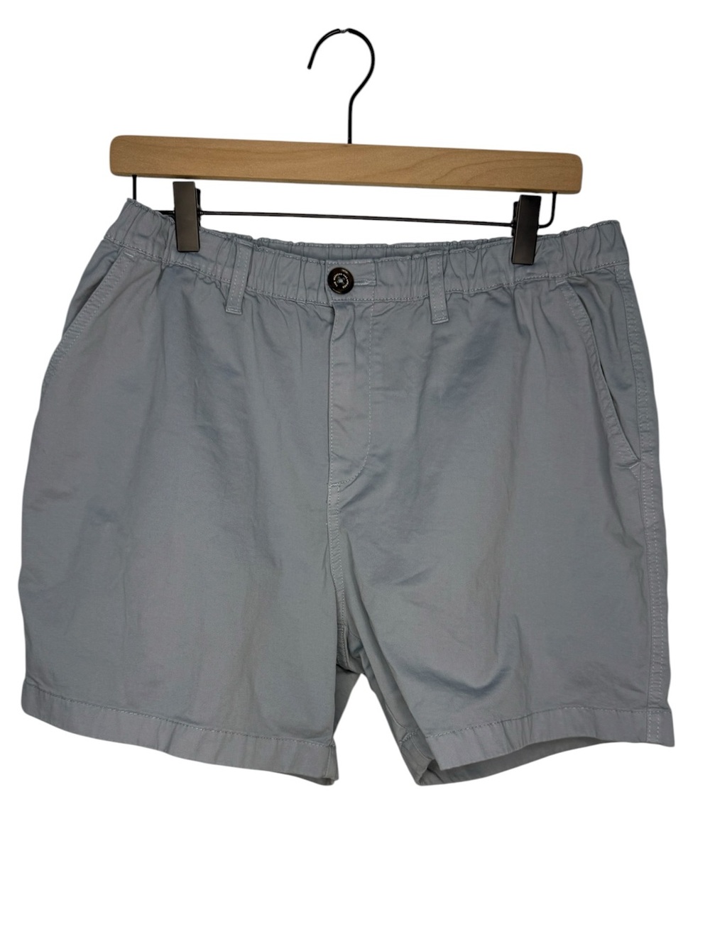 Chubbies Light Gray Elastic-Waist Shorts 5.5” inseam Size Large